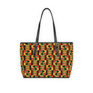 Kente Leather Shoulder Bag