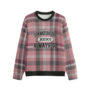 Mauve Plaid Sweatshirt