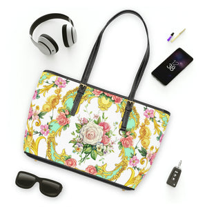 Regency Floral Vegan Leather Shoulder Bag