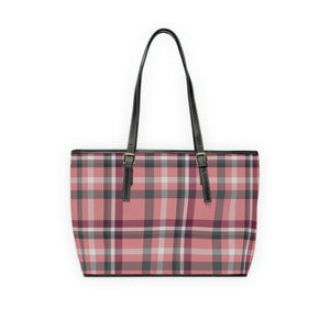 Seasonal Plaid Vegan Leather Shoulder Bag