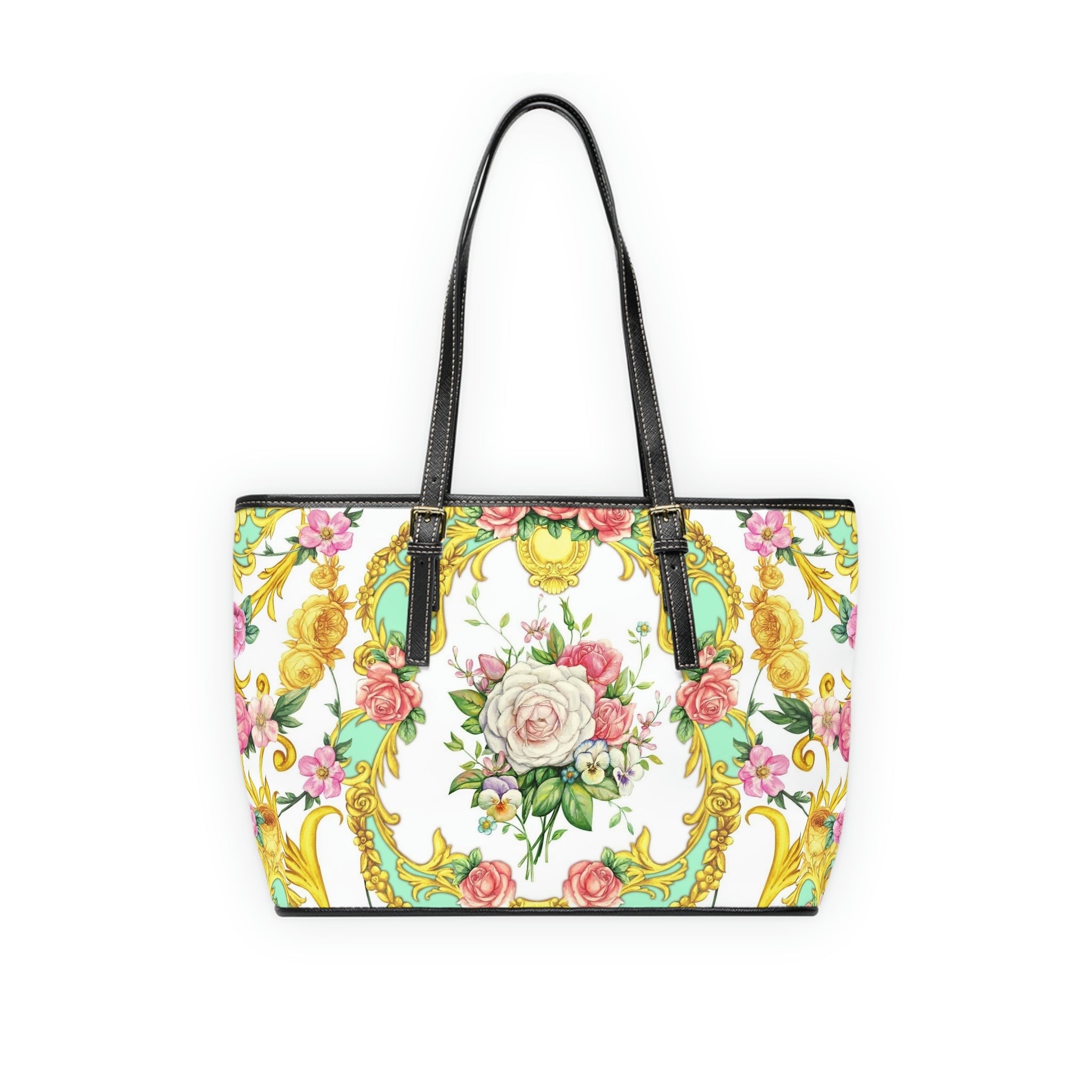 Regency Floral Vegan Leather Shoulder Bag