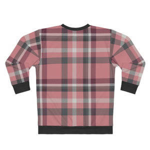 Mauve Plaid Sweatshirt
